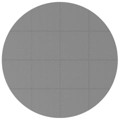 vidaXL Pool Ground Mat 16 pcs Ø 235 cm Round EVA Foam Grey 2