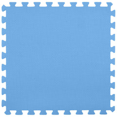 vidaXL Pool Ground Mat 16 pcs Ø 235 cm Round EVA Foam Blue 5