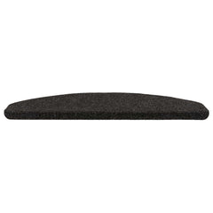 Self-adhesive Stair Mats 15 pcs 80 x 24.5 x 3.5 cm Black