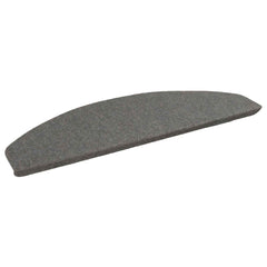 Self-adhesive Stair Mats 15 pcs 80 x 24.5 x 3.5 cm Grey
