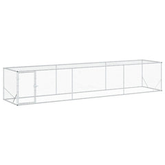 vidaXL Chicken Yard Silver 500 x 100 x 100 cm Galvanised Steel 2