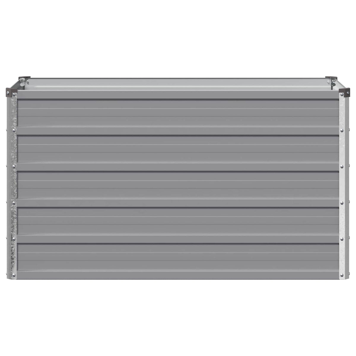 vidaXL Raised Garden Bed Grey 100 x 40 x 55 cm Galvanised Steel 3