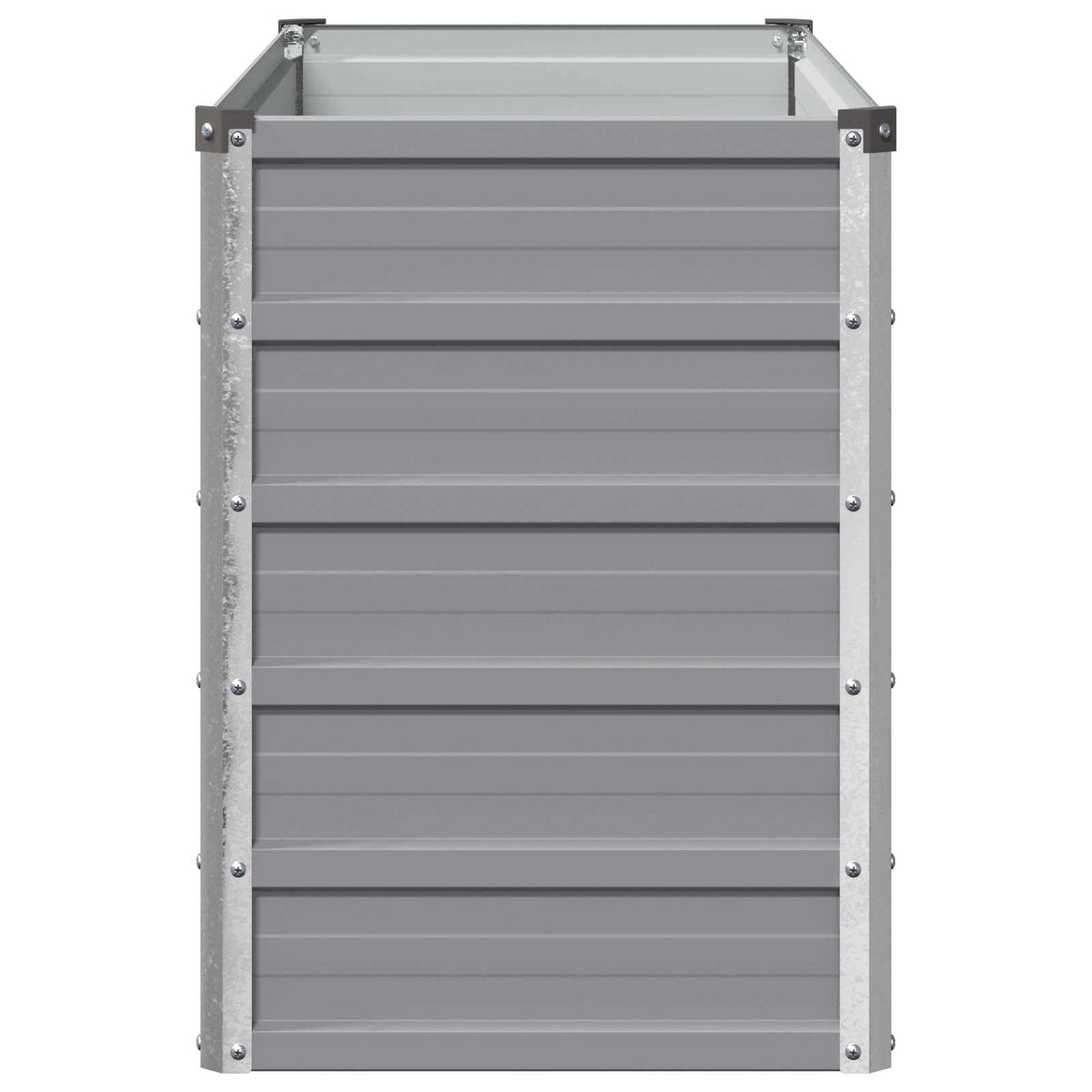 vidaXL Raised Garden Bed Grey 100 x 40 x 55 cm Galvanised Steel 4