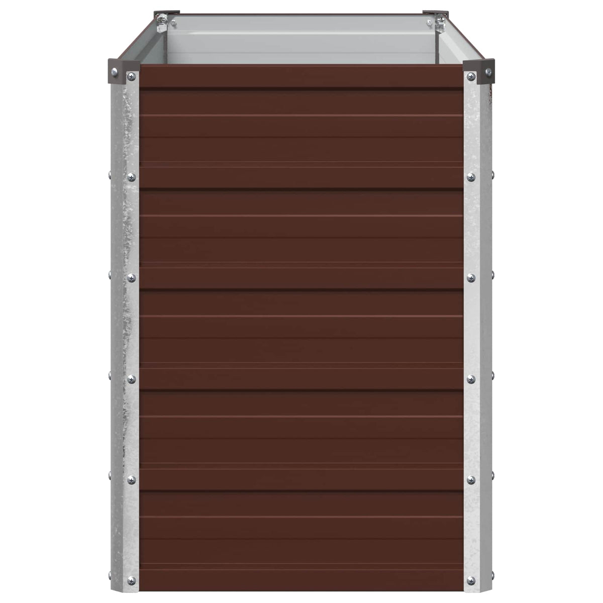 vidaXL Raised Garden Bed Brown 100 x 40 x 55 cm Galvanised Steel 4