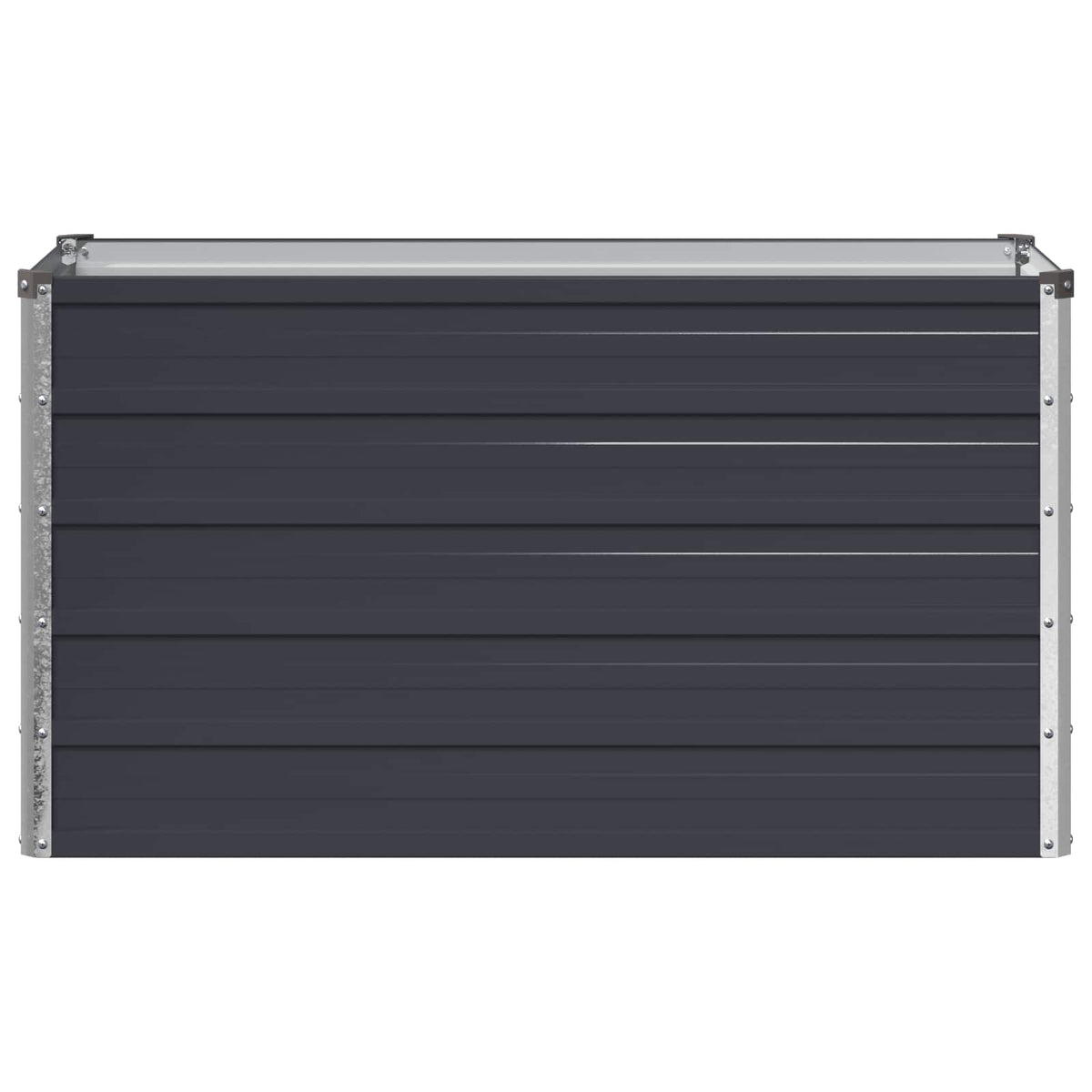 vidaXL Raised Garden Bed Anthracite 100 x 40 x 55 cm Galvanised Steel 3