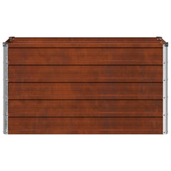vidaXL Raised Garden Bed Weathering Steel 100 x 40 x 55 cm 4