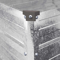 vidaXL Raised Garden Bed Silver 160 x 40 x 55 cm galvanized 6