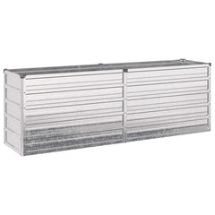 vidaXL Raised Garden Bed Silver 160 x 40 x 55 cm galvanized 2