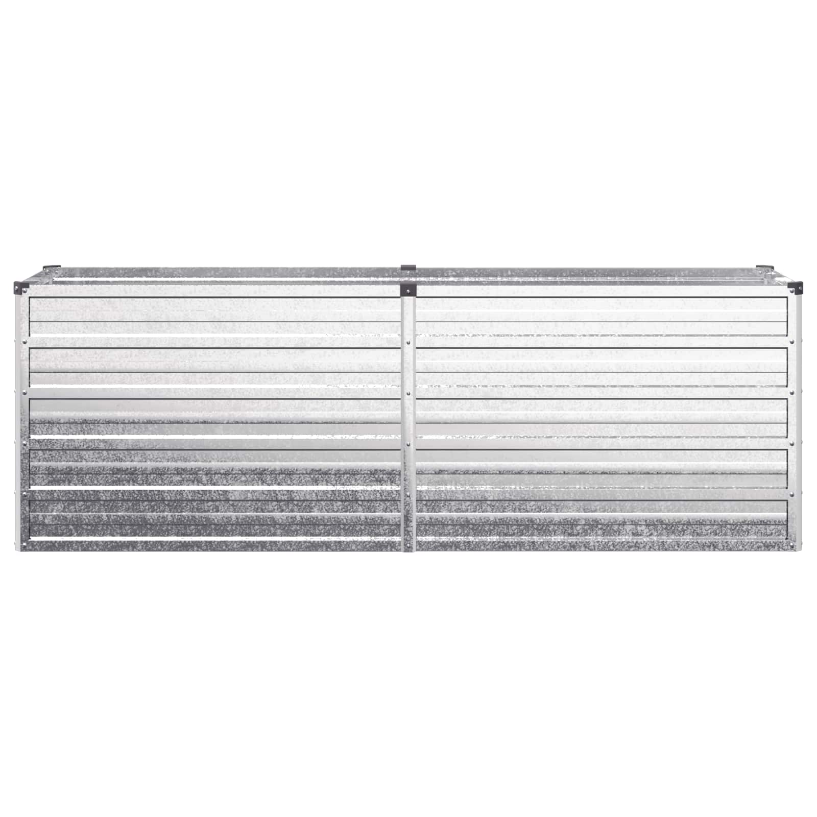 vidaXL Raised Garden Bed Silver 160 x 40 x 55 cm galvanized 3