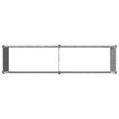 vidaXL Raised Garden Bed Silver 160 x 40 x 55 cm galvanized 5