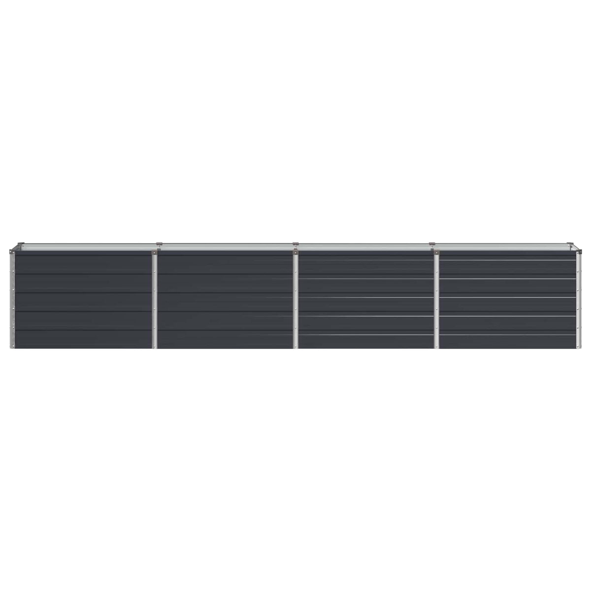 Raised Garden Bed 321 x 40 x 55 cm Galvanised Steel Anthracite