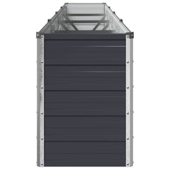 Raised Garden Bed 321 x 40 x 55 cm Galvanised Steel Anthracite