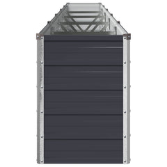 Raised Garden Bed 400 x 40 x 55 cm Galvanised Steel Anthracite