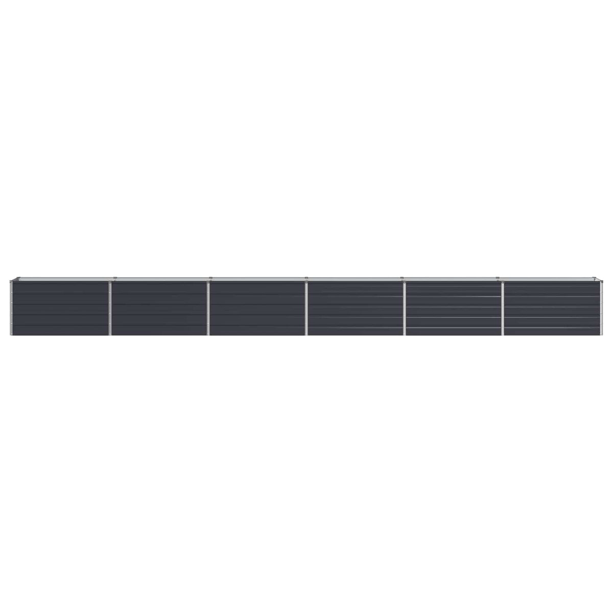 Raised Garden Bed 600 x 40 x 55 cm Galvanised Steel Anthracite