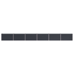 Raised Garden Bed 600 x 40 x 55 cm Galvanised Steel Anthracite