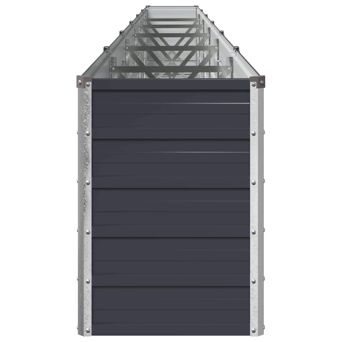 Raised Garden Bed 600 x 40 x 55 cm Galvanised Steel Anthracite