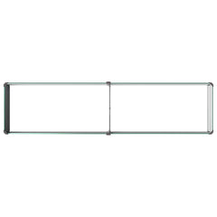 Raised Garden Bed 160 x 40 x 24 cm Galvanised Steel Green