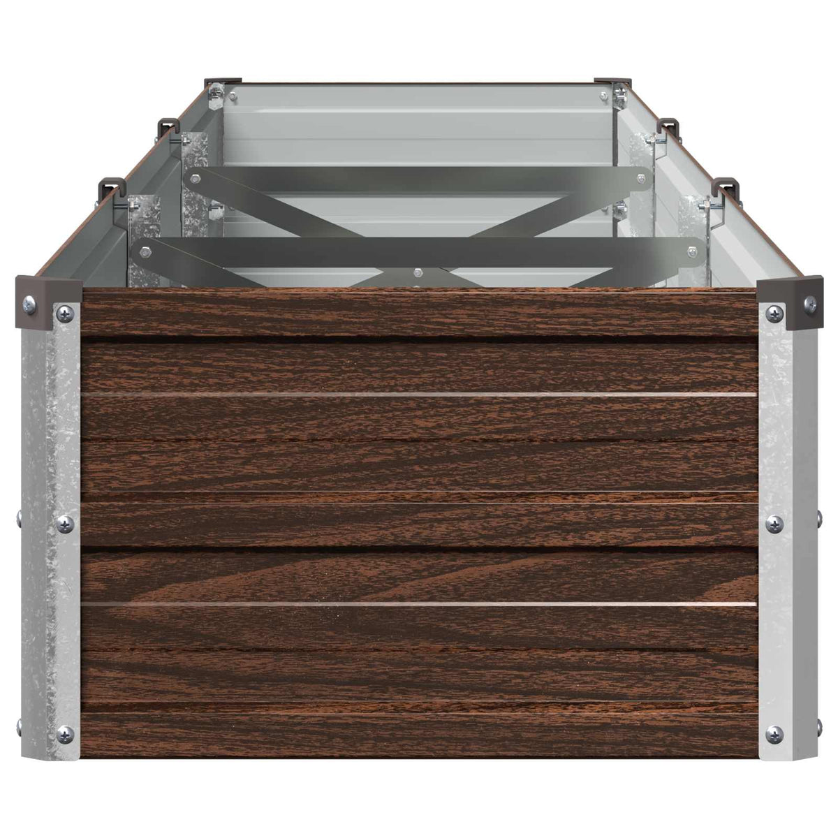 vidaXL Raised Garden Bed Black Walnut 240 x 40 x 24 cm 4