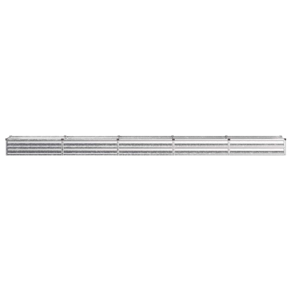 vidaXL Raised Garden Bed Galvanised Silver 400 x 40 x 24 cm 3