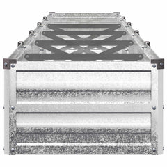 vidaXL Raised Garden Bed Galvanised Silver 400 x 40 x 24 cm 4