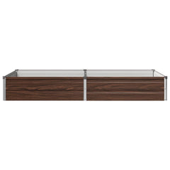 Raised Garden Bed Black Walnut Steel, image 3