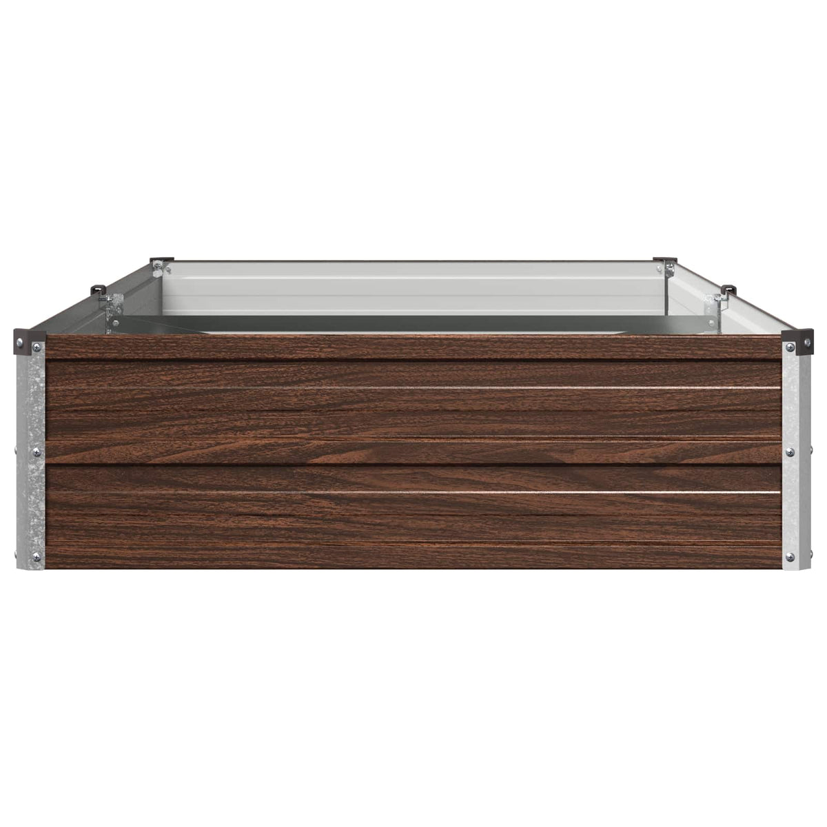 Raised Garden Bed Black Walnut Steel, image 4