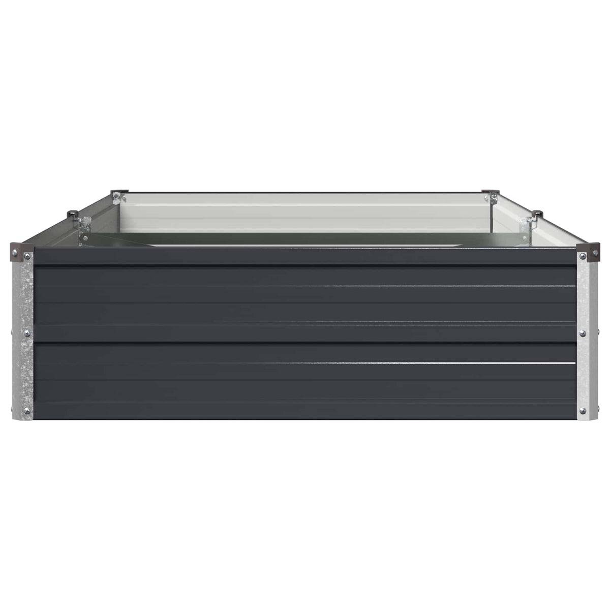 vidaXL Raised Garden Bed Anthracite 160 x 80 x 24 cm Galvanised Steel 4