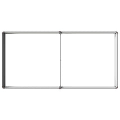 vidaXL Raised Garden Bed Anthracite 160 x 80 x 24 cm Galvanised Steel 5