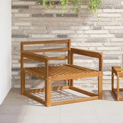 Outdoor Middle Sofa Solid Acacia Wood Natural Open frame
