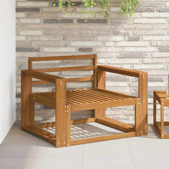 Outdoor Middle Sofa Solid Acacia Wood Natural Wide flat