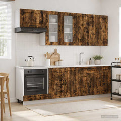 Kitchen Unit KALMAR 8 pcs Engineered Wood Smoked oak 80 cm