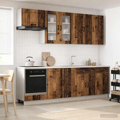 Kitchen Unit KALMAR 8 pcs Engineered Wood Old wood 80 cm
