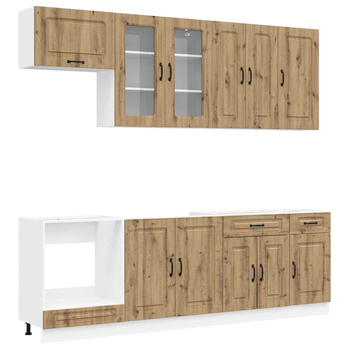 Kitchen Unit KALMAR 8 pcs Engineered Wood Artisan oak 80 cm