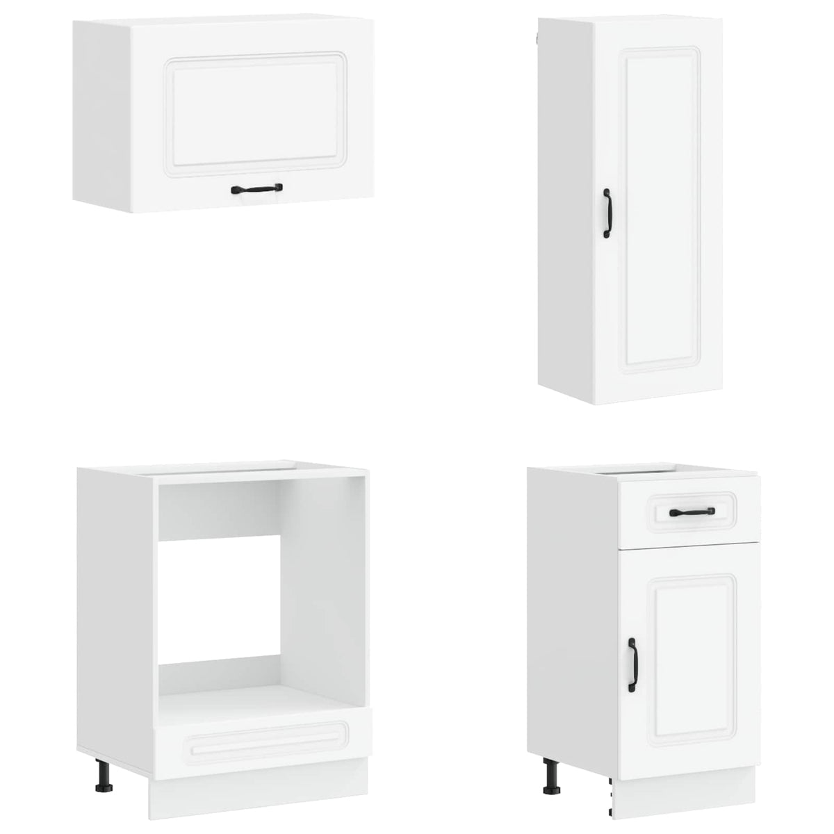 Kitchen Unit KALMAR 8 pcs Engineered Wood White 100 cm
