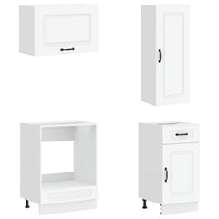 Kitchen Unit KALMAR 8 pcs Engineered Wood White 100 cm