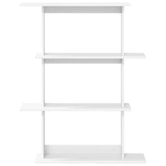 vidaXL Wall Shelf White 100 x 20 x 126 cm Engineered Wood 4