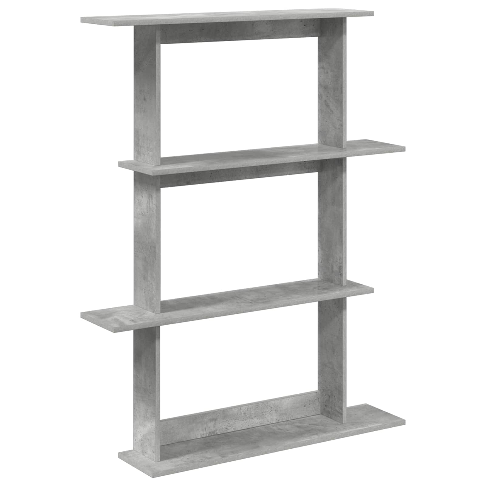 vidaXL Wall Shelf Concrete Grey 100 x 20 x 126 cm Engineered Wood 2