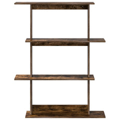 vidaXL Wall Shelf Smoked Oak 100 x 20 x 126 cm Engineered Wood 4