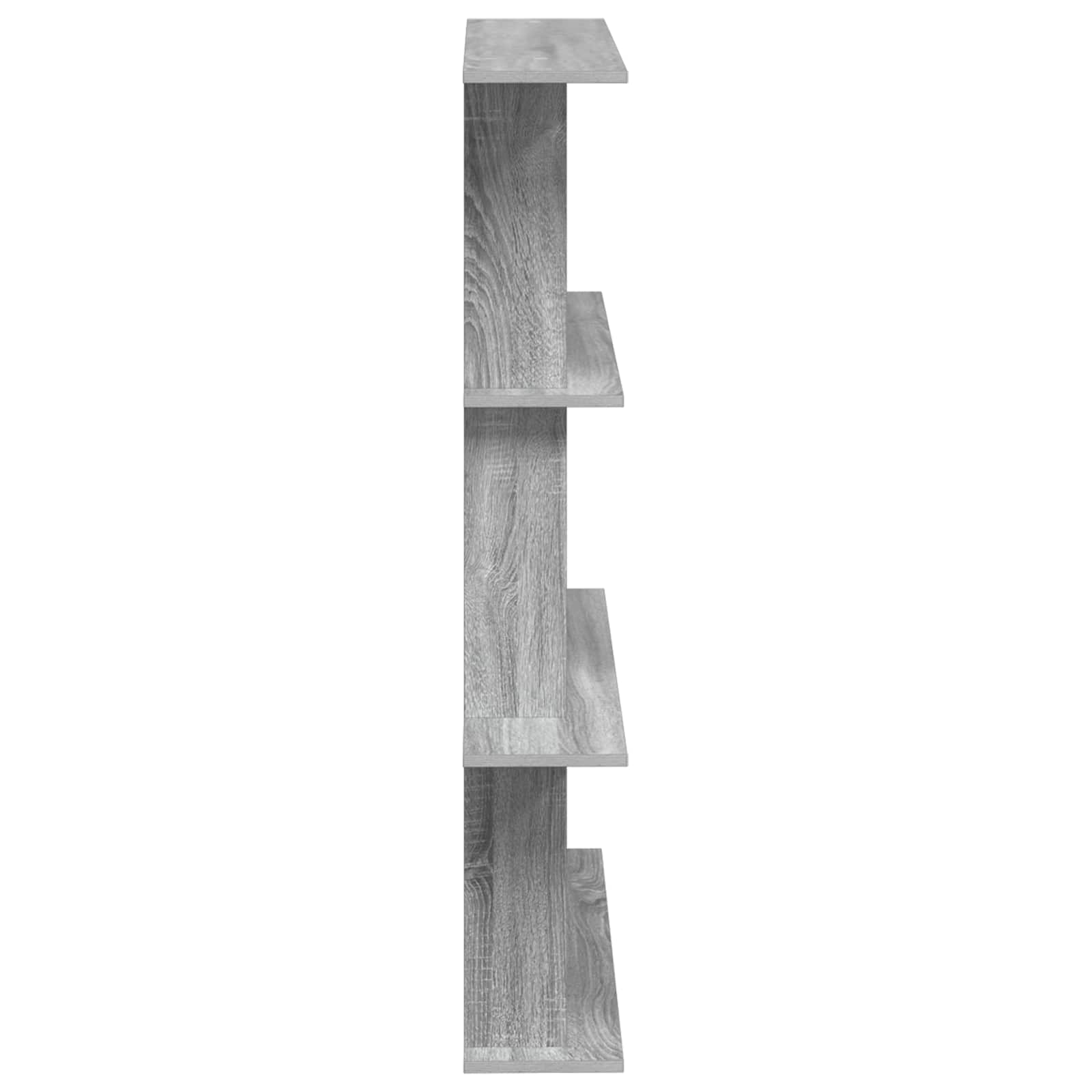 vidaXL Wall Shelf Grey Sonoma 100 x 20 x 126 cm Engineered Wood 5