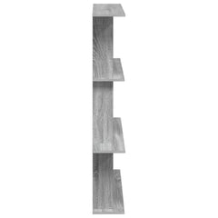 vidaXL Wall Shelf Grey Sonoma 100 x 20 x 126 cm Engineered Wood 5
