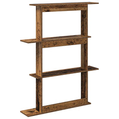 vidaXL Wall Shelf Old Wood 100 x 20 x 126 cm Engineered Wood 6