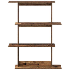 vidaXL Wall Shelf Old Wood 100 x 20 x 126 cm Engineered Wood 4