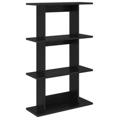 vidaXL Wall Shelf Wall-Mounted Black Oak 56 x 20 x 90 cm 2