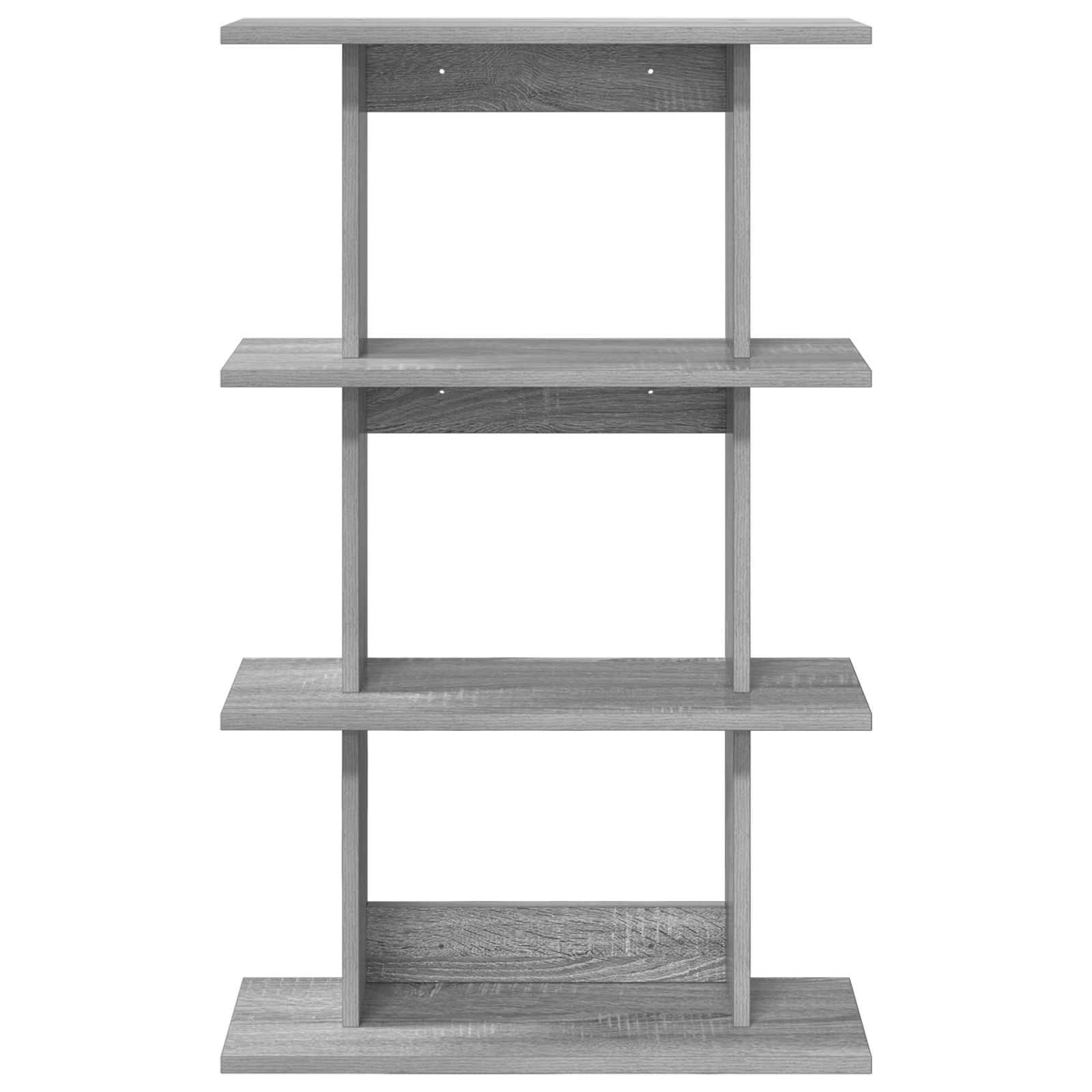 vidaXL Wall Shelf Wall-Mounted Grey Sonoma 56 x 20 x 90 cm 4