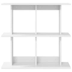 vidaXL Wall Shelf Wall-Mounted White 80 x 20 x 75 cm Engineered Wood 4
