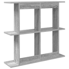 vidaXL Wall Shelf Wall-Mounted Grey Sonoma 80 x 20 x 75 cm 6