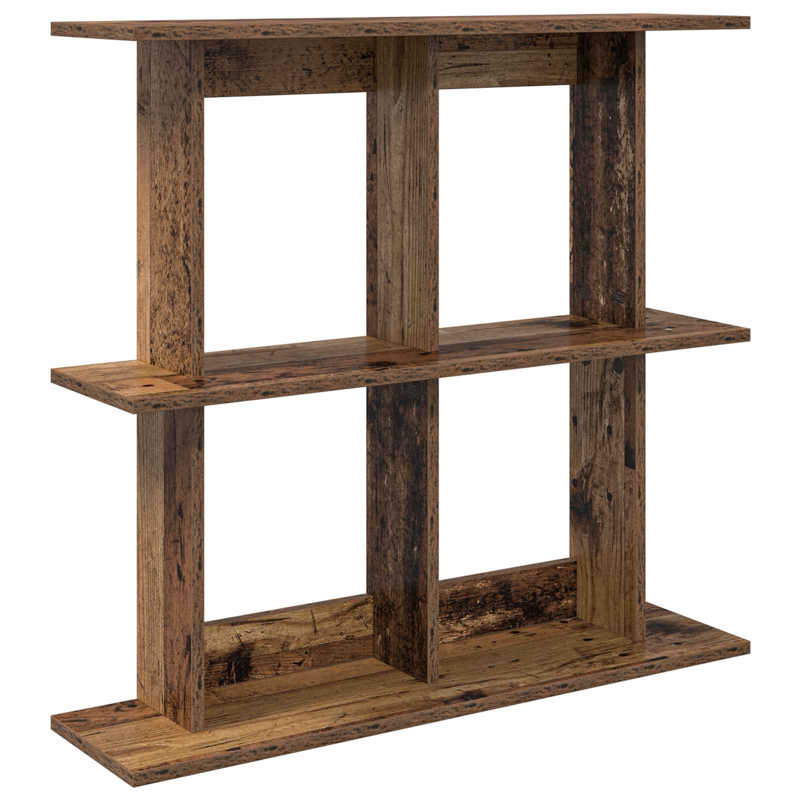 vidaXL Wall Shelf Wall-Mounted Old Wood 80 x 20 x 75 cm 2