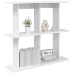 vidaXL Wall Shelf Wall-Mounted White 100 x 20 x 75 cm Engineered Wood 3