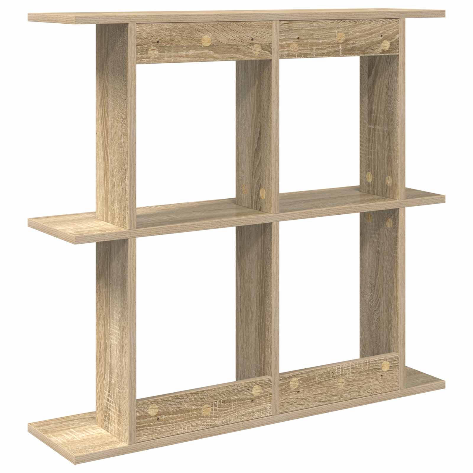 vidaXL Wall Shelf Wall-Mounted Sonoma Oak 100 x 20 x 75 cm 6
