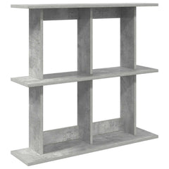 vidaXL Wall Shelf Wall-Mounted Concrete Grey 100 x 20 x 75 cm 2